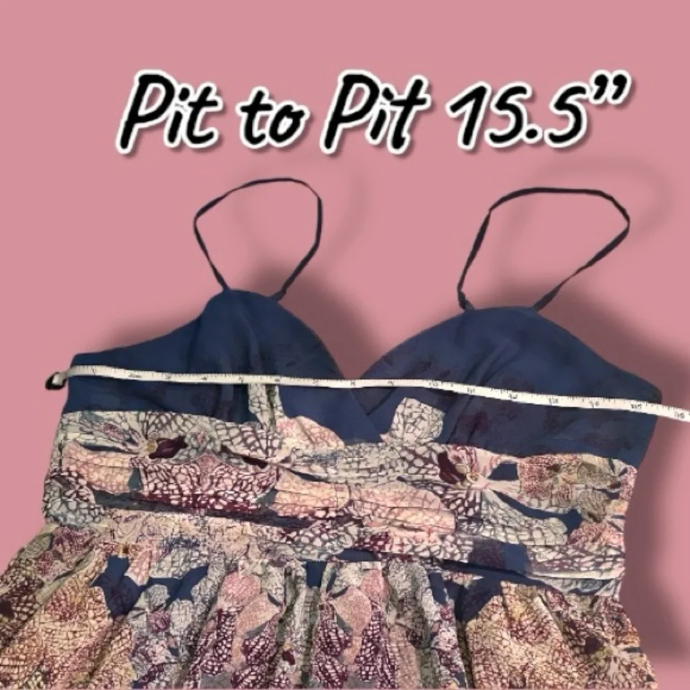 GUC Staring at Stars Strappy Flowy Mini Dress. Size 4 - Picture 4 of 11